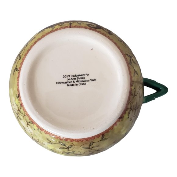 Partridge Bird Floral Pattern Serving Dip Bowl & Spreader -Jo-Anne 2013 Boxed - Picture 9 of 13